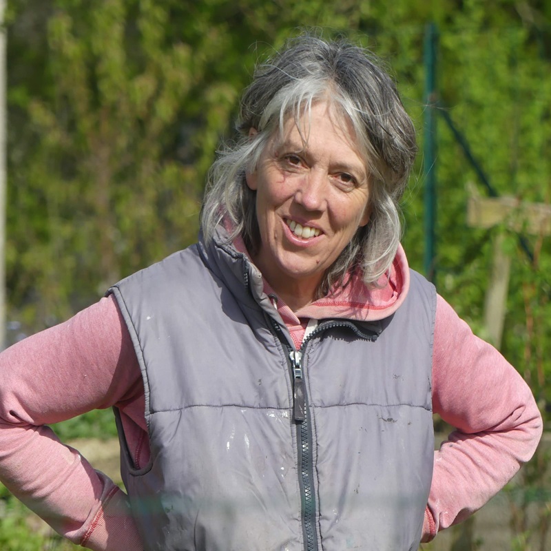 Woman standing in garden